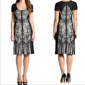 BCBGMAXAZRIA cotton midi dress